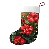 Matériaux de haute qualité et design durable : en utilisant une méthode de tissage haute densité, les peluches WHJSHOP Red Géraniums sont abondantes et ne tombent pas facilement. L'élargissement de l'ouverture élastique de la chaussette facilite la suspension et ne se déforme pas pendant le poids. L'anneau de suspension invisible est esthétique et a une forte capacité de charge, assurant la sécurité du cadeau et l'empêchant de glisser.