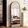 Amazon.com: GlasFlength Arched Full Length Mirror, 58"x18" Full Body ...