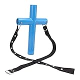 Outil d'ouverture de Bouche Vétérinaire Croix Bleue Ouvreur d'alimentation de Bétail Crochet d'élevage d'animaux en Acier Inoxydable (S)