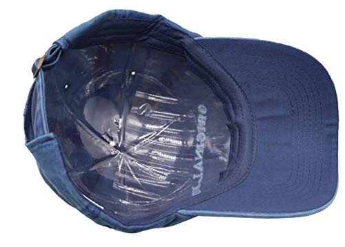 Men's Original Fl Shark Hat Embroidered Florida Vintage Washed Denim Distressed Adjustable Baseball Cap (Navy, One Size) #TOP3