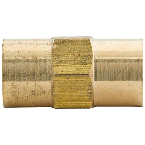 4Lifetimelines Brass Brake Line Union, 3/16 (M10X1.0 Inverted), 10/Bag #TOP5