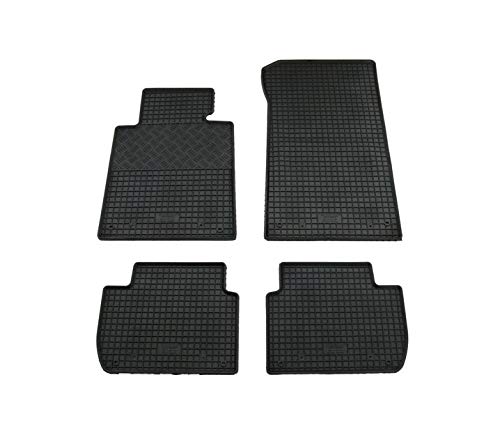 Tapis de sol en caoutchouc noir BMW Série 3 E46 pour Berline et Coupé