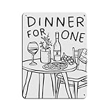 IYTAFGYT Minimalistisches Retro-Blechschild 