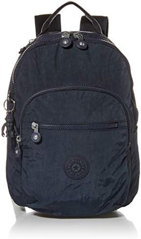Kipling Women's Seoul Small Backpack, Durable, Padded Shoulder Straps with Tablet Sleeve, Bag, Blue Bleu 2, 10" L x 13.75" H 4.5" D
