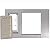 Endura Flap Pet Door for Sash Windows | Energy-Efficient Window Insert with Dual-Layer Insulating Flap | Easy Installation in Vertical Sliding Windows | Silver, Large Flap, 34"-37" Window Width