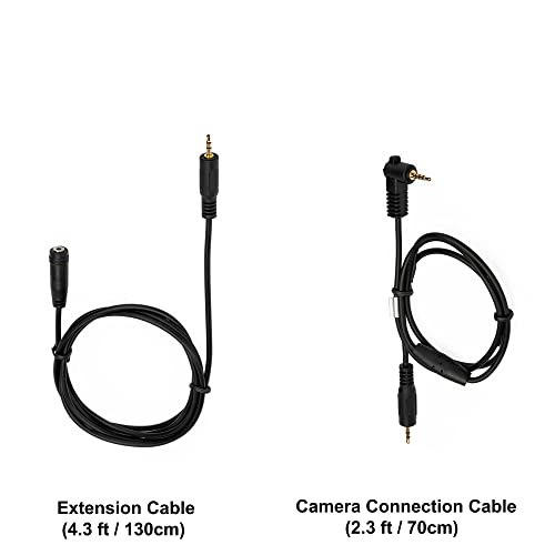 Kiwifotos DMW-RSL1 Remote Control Shutter Release Cord for Panasonic G9 II G7 G85 GH7 GH6 GH5 GH5S GH4 S5 S1 S1R S1H GX8 GX7 FZ300 FZ1000 II FZ2500 FZ200 FZ150 FZ100 FZ50 G6 G5 G3 G2 GH3 Camera & More - Thumbnail 3