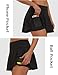Buauty Women's Tennis Skirt Pleated Golf Skirts with Pockets Shorts Athletic Skort for Pickleball Sports Outfits Black