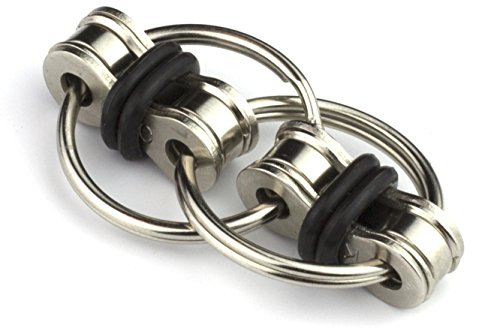 Tom's Fidgets Original Flippy Chain Fidget Toy - Perfect for ADHD, Anxiety, and Autism - Bike Chain Fidget Stress Reducer for Adults and Kids (1, Black) by Tom's Fidgets - Used condition - US$5.94