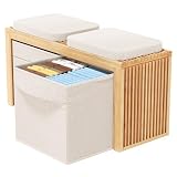 Banco Pie de Cama - Banqueta Dormitorio - Banco Almacenaje Dormitorio Bambú