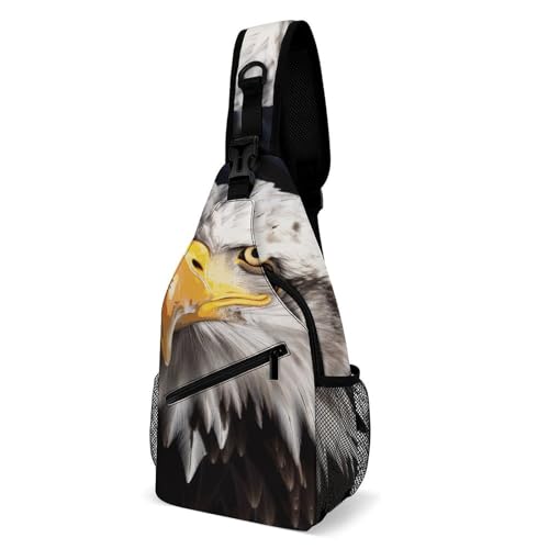 Sac à bandoulière pour voyage randonnée cyclisme au motif américain