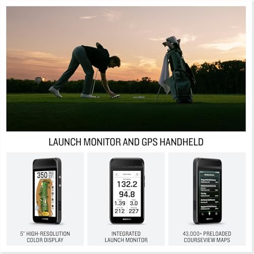 Image of Garmin Approach G82 Golf Launch Monitor & GPS Handheld PlayBetter Bundle | Large Color Touchscreen, 15HR Battery Life, 43K Courses, Putting Stroke Length & Tempo | Includes 5000mAh Portable Charger
