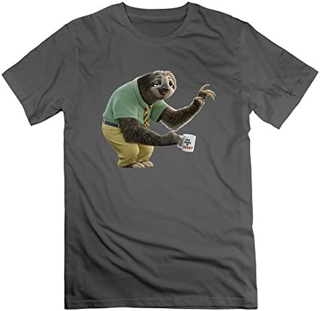Dorothy Men's Flash Sloth Zootopia Movie T Shirt DeepHeather