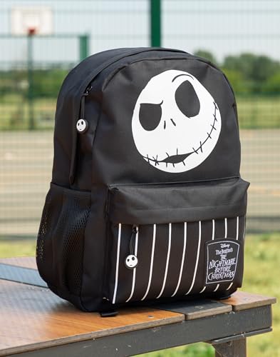 Mochila de Jack Skellington resistente para llevar libros pesados sin dañar la espalda 4