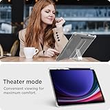 Miimall Compatible with Samsung Galaxy Tab S9 Tablet Case with Stand, Clear TPU Shookproof Ultra-Thin Lightweight Anti-Scratch Protective Cover for Galaxy Tab S9 11 Inch -Transparent - Image 4