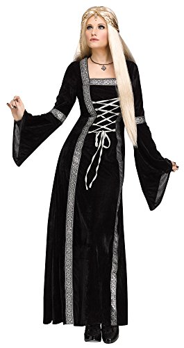 Fun World Women's Throne Queen Costume, Black, Medium/Large