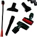 Produktbild Maxorado Auto LKW KFZ Staubsauger Set Aufsatz Polster + Cockpit Reinigung Bürste + Fugendüse + Flexible Düse + Staubpinsel - 32mm 35mm