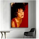 Poster Vintage De La Star De La Musique Whitney Houston Peinture Sur Toile Art Mural Pour La Décoration Intérieure 50 * 70 Cm Sans Cadre