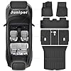 Weize Floor Mats for Tesla Model Y Juniper 2025 2026 5-Seat, All Weather Non-Slip Front Rear Cargo Liner Second Row Seat Back Mats Trunk Mats Interior Accessories, 9 PCS Full Set #1