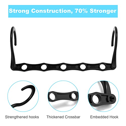 Ducoo NX00003 Space Saving Hangers, 10Pcs Magic Hangers, 5 Holes Sturdy Plastic Clothes Closet Organizers And Storage thumb #2