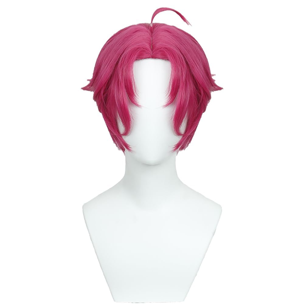 YYUISDAnime Short Black Cosplay Wig Halloween Costume Party Synthetic Wig