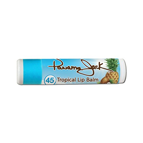 Panama Jack Tropical Lip Balm - SPF 45, Broad Spectrum UVA-UVB Sunscreen Protection, Prevents & Soothes Dry, Chapped Lips