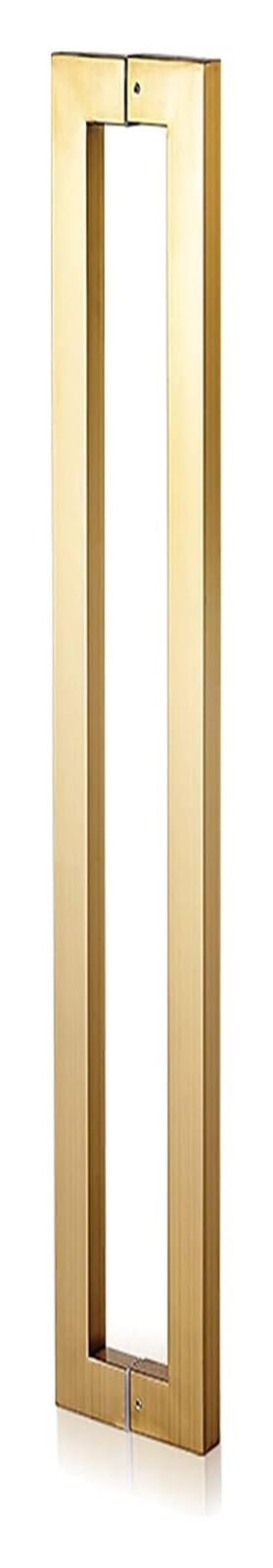BHGFYXBS Push Pull Door Handle Glass Shower Push Pull Door Handle, Modern Sliding Barn Door Handle,Gold-80Cm(2.6Ft),Gold-80cm(2.6ft)
