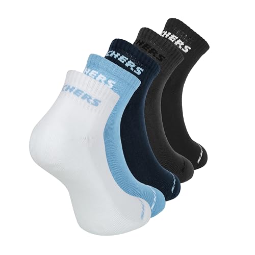 Image of SKECHERS SOCKS - PACK OF 5 MENS HALF TERRY ANKLE (Z20137ID-MULT M)