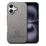 Ya en manzanajugosa.com: CQOUE Funda de Tela Texturizada para Apple iPhone 17, Compatible con Carga inalámbrica, protección anticaldas con Cuero Vegano y diseño de absorción de Impactos-Gris