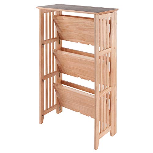 Winsome Wood Mission Shelving, Natural #TOP6