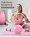 Fuelion Pilates Ring Set for Women, Home Workout Pilates Equipment with Resistance Bands, 14'' Magic Circle, Mini Ball, Pilates Starter Kit for Strength, Toning and Flexibility