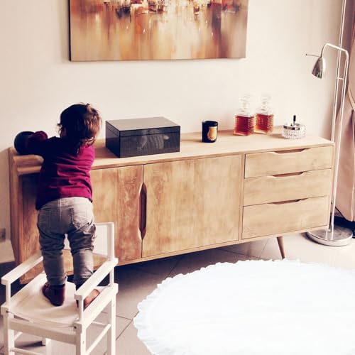 Tapis de jeu pour bébé rampant en tissu blanc confortable