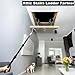 Bytcew Extendable Attic Pull Down Hook, Ladder Door Stairs Puller System Kit Rod Pole, Replacement for Ropes Cord String with Stainless Steel Ring Handle