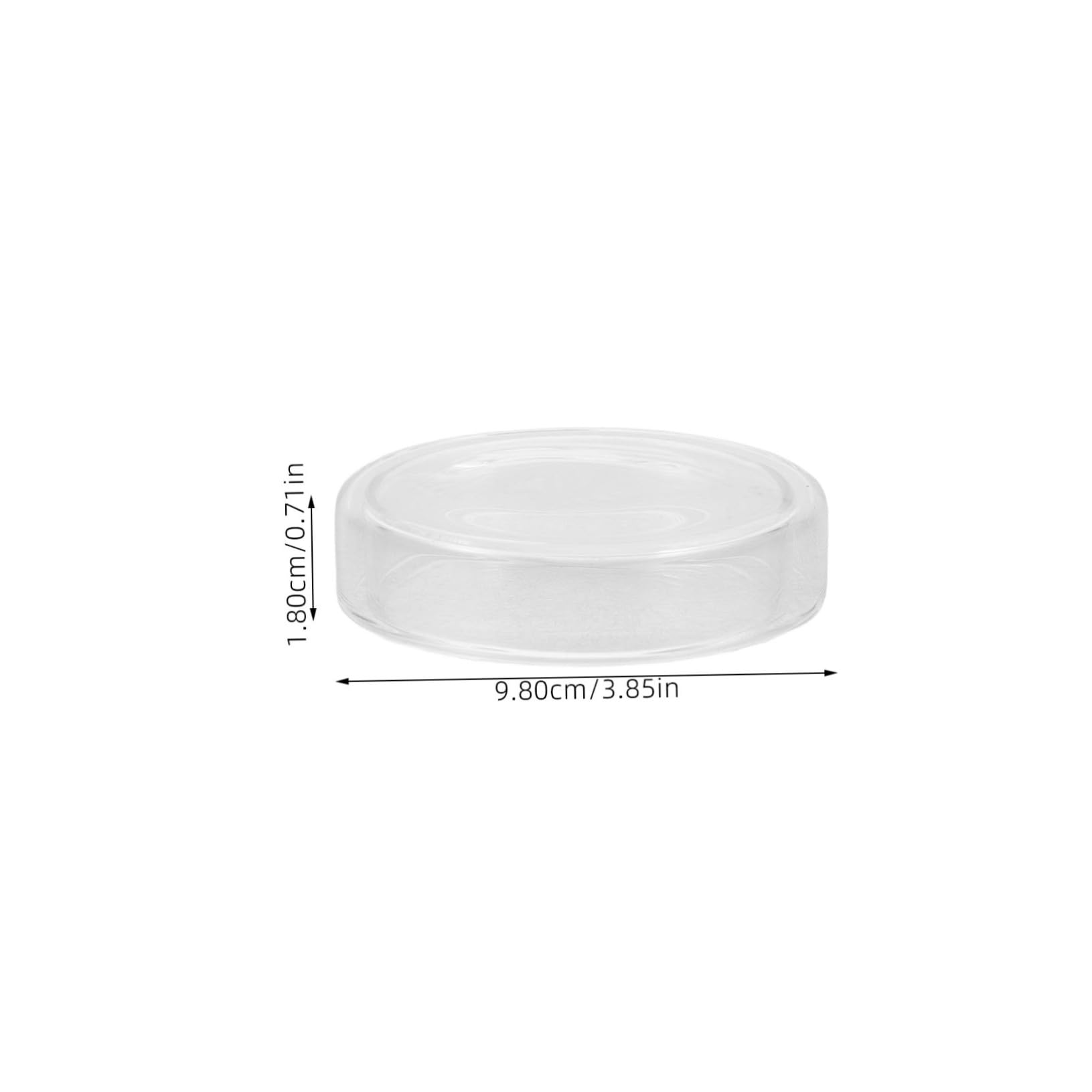 Sosoport 6 pezzi Piastre Petri da Laboratorio in Vetro Borosilicato con Coperchio Trasparente per Colture Cellulari e Tessuti Resistente ad Alte Temperature Riutilizzabili