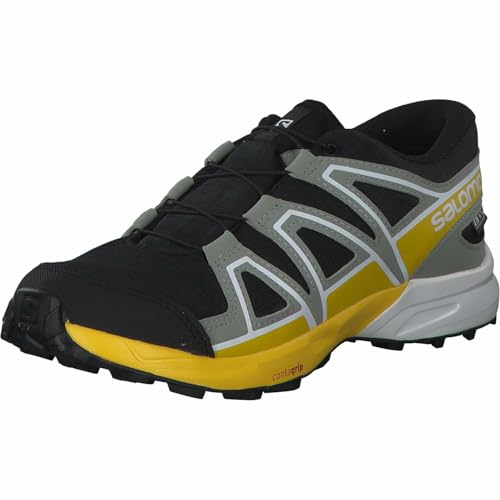 Salomon Speedcross Climasalomon Waterproof Kinder Outdoor-Schuhe, Präzise Passform, Grip, Praktischer Komfort, Black, 36