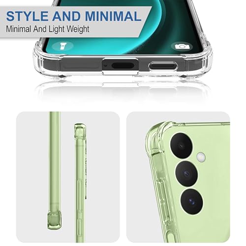 Image of CEDO Samsung Galaxy A14 (5G) Bumper Case | Soft Jel Flexible Thin Full Protection Shock Proof Clear TPU Back Case Cover for Samsung Galaxy A14 (5G) (Transparent)