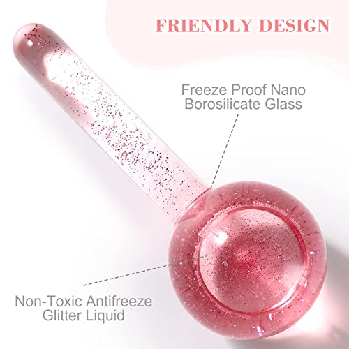 Ice Globes For Facials, Ice Globes, Face Massager, Face Tools, Facial Ice Globes, Cooling Globes, Globes For Face Neck & Eyes, Daily Beauty, Tighten Skin, Anti Ageing, Reduce Puffy And Wrinkle #TOP5