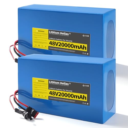 Lithium Hellas 48V 20Ah Ebike Battery 2 Pack with Charger