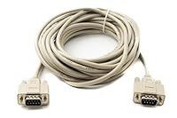 System-S D Sub Kabel 10 m 9 Pin Stecker zu Stecker RS232 DB9 Adapter in Grau
