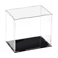 sourcing map Acrylic Clear Display Case Box Dustproof Protection Showcase Cube Collectibles Show Box 15x10x15cm