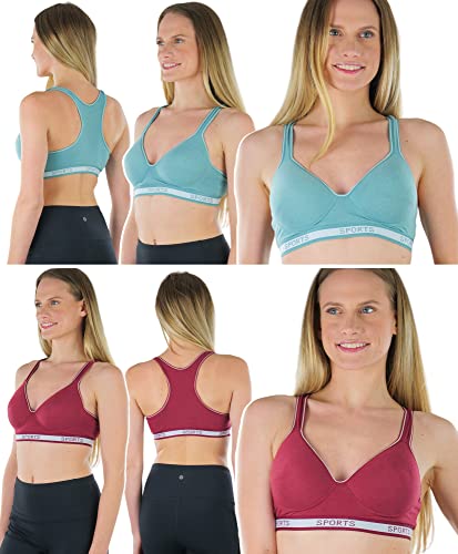 Image of ToBeInStyle Women's 6 Pack Random Selection Padded Support Bras - Sizes 30A to 46DDD