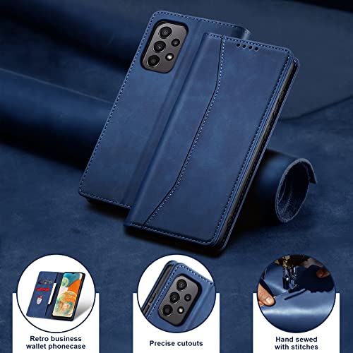 Image of Jasonyu Flip Wallet Case for Samsung Galaxy A23 5G /4G,Blue