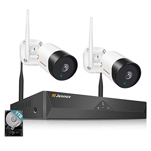 Jennov 防犯カメラ 屋外 ワイヤレス ネットワークカメラ 防水 レコーダー 監視カメラセット 500画素 高画質 4チャンネル 赤外線ライト 動体検知 スマホ 遠隔監視 ナイトビジョン 1TBハードディスク付き 日本語取扱説明 アプリ/クライアント 増設可 Jennov 防犯カメラ 屋外 ワイヤレス ネットワークカメラ 防水 レコーダー 監視カメラセット 500画素 高画質 4チャンネル 赤外線ライト 動体検知 スマホ 遠隔監視 ナイトビジョン 1TBハードディスク付き 日本語取扱説明 アプリ/クライアント 増設可