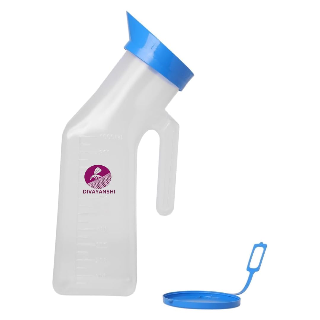 Divayanshi Portable Urine Pot for Men & Women, Reusable Leakproof Urinal Bottle with Lid, Travel Pee Pot for Car, Elderly, Patient, Camping & Emergency Use (Pack of 1)-picture-33