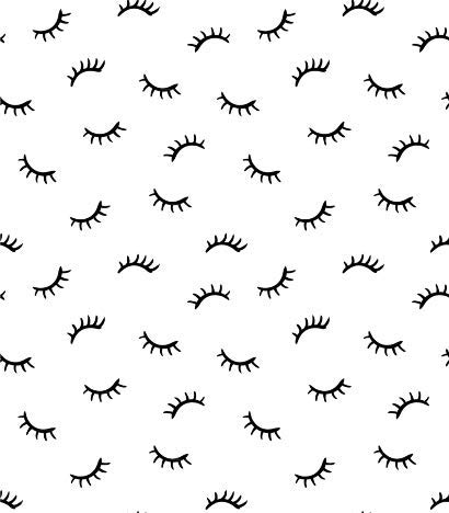 Perfectly Fitted Spa Bed Cover for Lash Bed or Massage Table - fitted sheet - APPROVED by Lash Artists - Includes ARTIST CUT-OUT (White with Black Lashes)