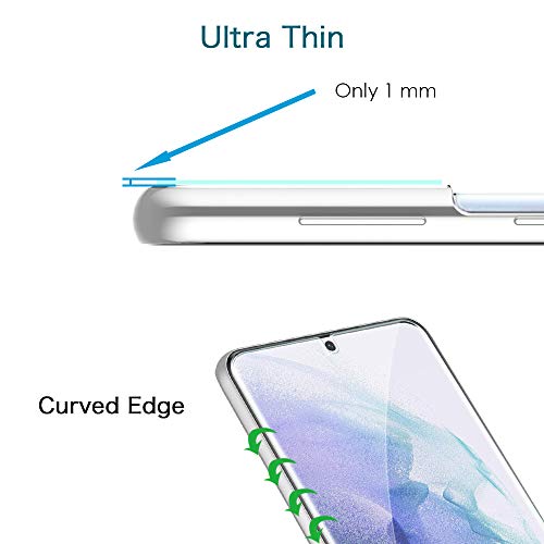 Mp-Mall 4 Pack 2 Pack Flexible Tpu Film Screen Protector + 2 Pack Camera Lens Protector Designed For Samsung Galaxy S21 Plus / S21+ 5G 6.7-Inch, Support Ultrasonic Fingerprint #TOP5