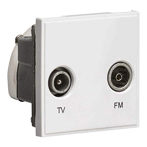 Diplexed TV/FM DAB Outlet Module 50 x 50mm - White