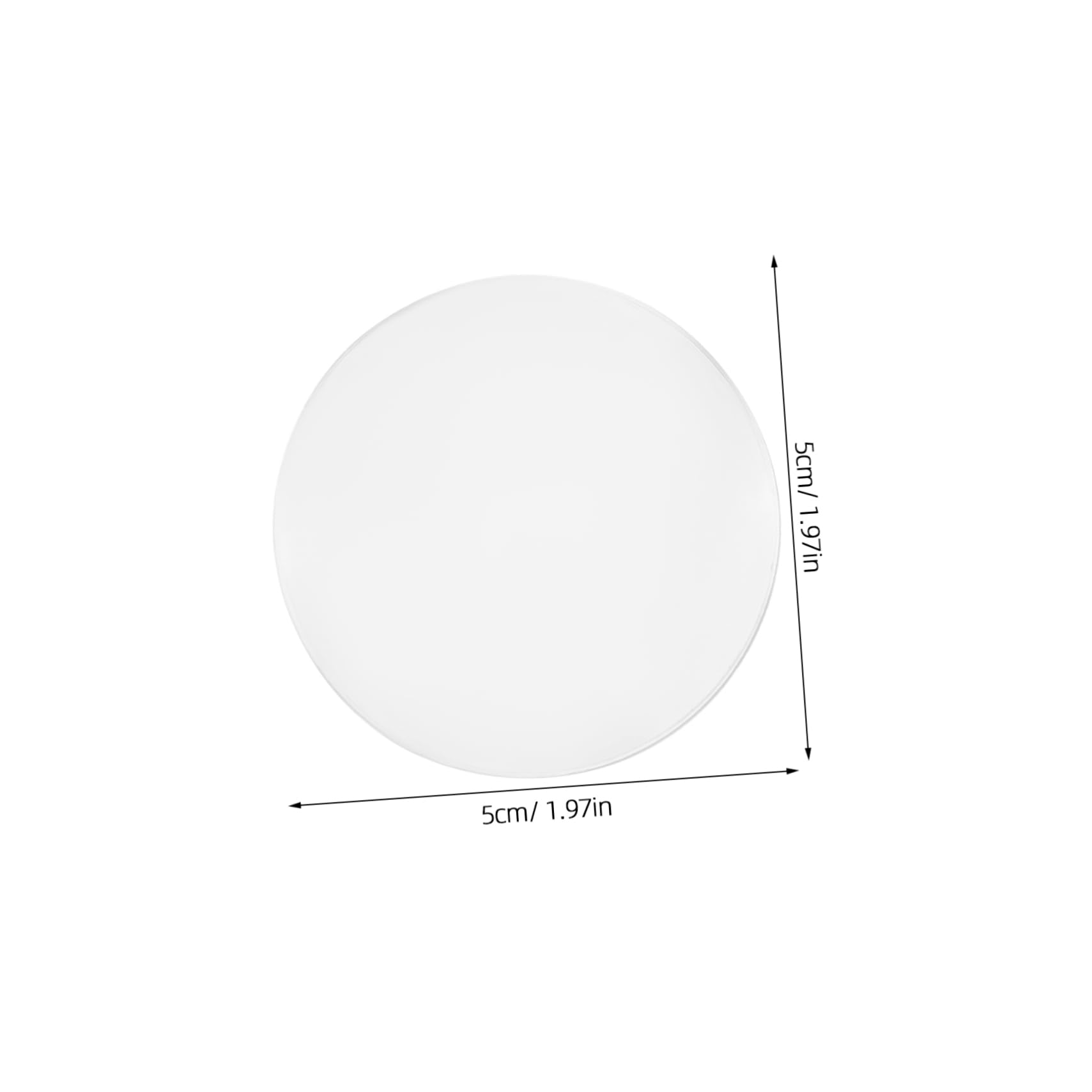 HOUDERCO 10pcs Optical Lens for Students Magnifying for Science Experiments Reading and Insect Observation Lightweight and Portable Educational Tool