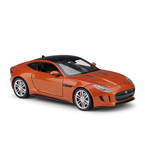 Modelo de Auto de Metal 1:24 Jaguar F-Type Naranja miniatura 1