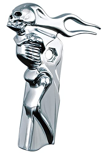 Kuryakyn 1054 Motorcycle Component: Zombie Skull Shift Arm Cover for 1982-2016 Harley-Davidson Touring Motorcycles, Chrome