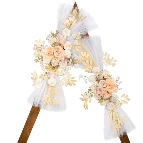 Lisuun Wedding Arch Flowers, Artificial Flowers for Decoration, Large Flower